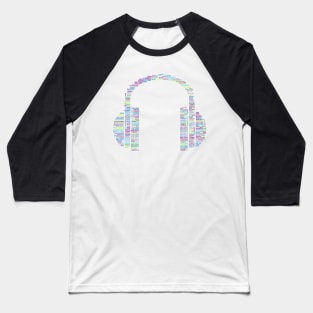 Headphone Abstract Baseball T-Shirt